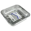 Home Plus Durable Foil 8 in. W X 8 in. L Square Cake Pan Silver , 3PK D11030